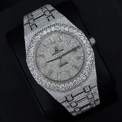 Moissanite Full White Iced Out Luxury Watch