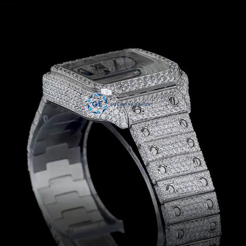 Fabulous Moissanite Diamond Iced Out Fully Automatic Wrist Watch