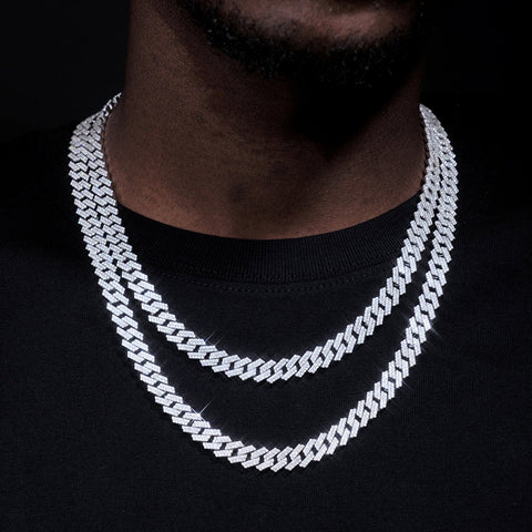 18mm Moissanite Diamond Luxury Hip Hop Cuban Chain