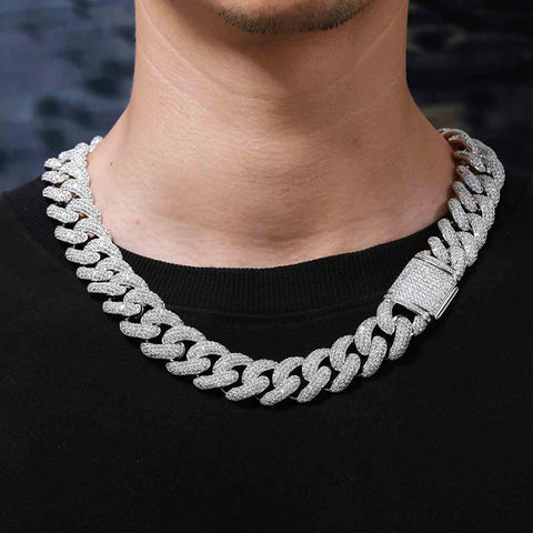 Ice Out Luxury Moissanite Hip Hop Cuban Chain