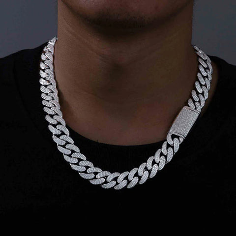 Hip Hip Moissanite Diamond Cuban Chain Gift For Men's